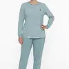 Tenderness dames pyjama Tricot lange mouw - Aqua blue