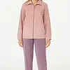 Tenderness dames huispak Velours - Winter pink - Warm winter 2-delig huispak - lounge pak dames - Copy