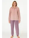 Tenderness dames huispak Velours - Winter pink - Warm winter 2-delig huispak - lounge pak dames - Copy