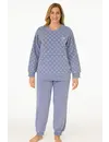 Tenderness dames pyjama Velours - Lila Circle