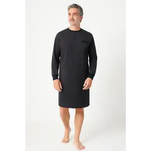 Paul Hopkins heren nachthemd lange mouw -  Stippel Paul Hopkins heren nachthemd lange mouw -  Stippel