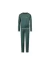 Charlie Choe dames pyjama Velours - Teal Green - Warme winter pyjama dames