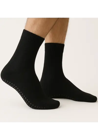 Apollo 2-paar Heren badstof sokken - Slipper sokken - Plain Apollo 2-paar Heren badstof sokken - Slipper sokken - Plain