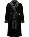 Pastunette dames Badjas - Zwart - Morning Gown