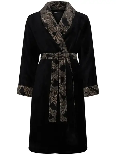 Pastunette dames Badjas - Zwart - Morning Gown Pastunette dames Badjas - Zwart - Morning Gown