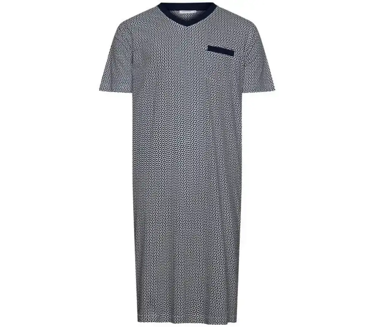 Pastunette Heren Nachthemd - Donkerblauw met print