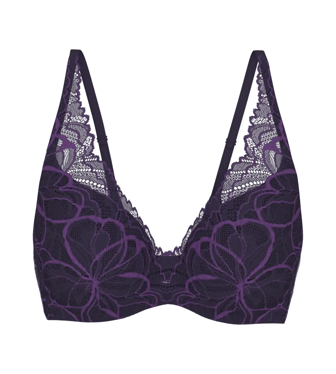 Triumph BH Body Make-up Illusion Lace - Blauw - Kanten beugel bh met brede zachte bandjes - Voorgevormd - Copy Triumph BH Body Make-up Illusion Lace - Blauw - Kanten beugel bh met brede zachte bandjes - Voorgevormd - Copy