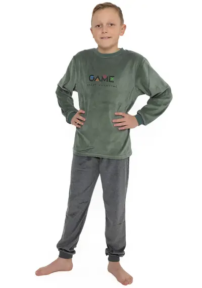 Outfitter velours jongens pyjama - Game time Outfitter velours jongens pyjama - Game time
