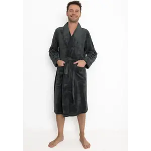 Outfitter heren Fleece Badjas - Winter - Warme ochtendjas - Maat XXL Outfitter heren Fleece Badjas - Winter - Warme ochtendjas - Maat XXL