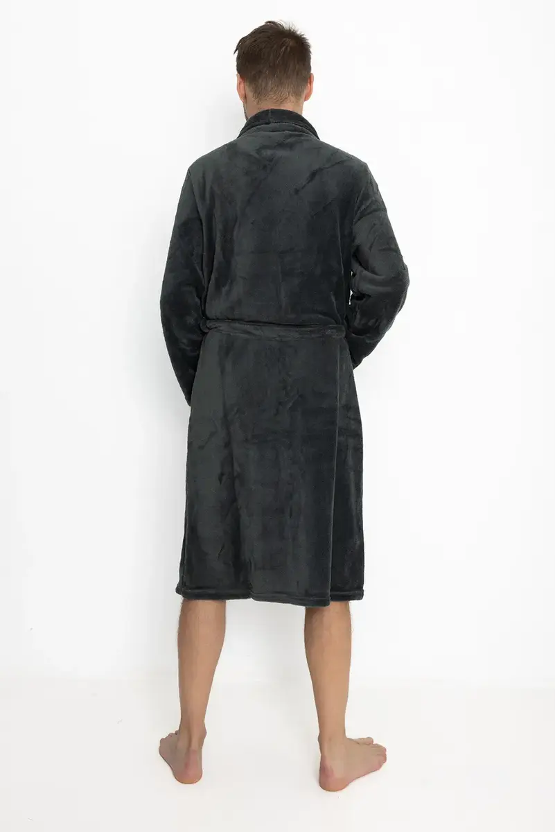 Outfitter heren Fleece Badjas - Winter - Warme ochtendjas - Maat XXL Outfitter heren Fleece Badjas - Winter - Warme ochtendjas - Maat XXL