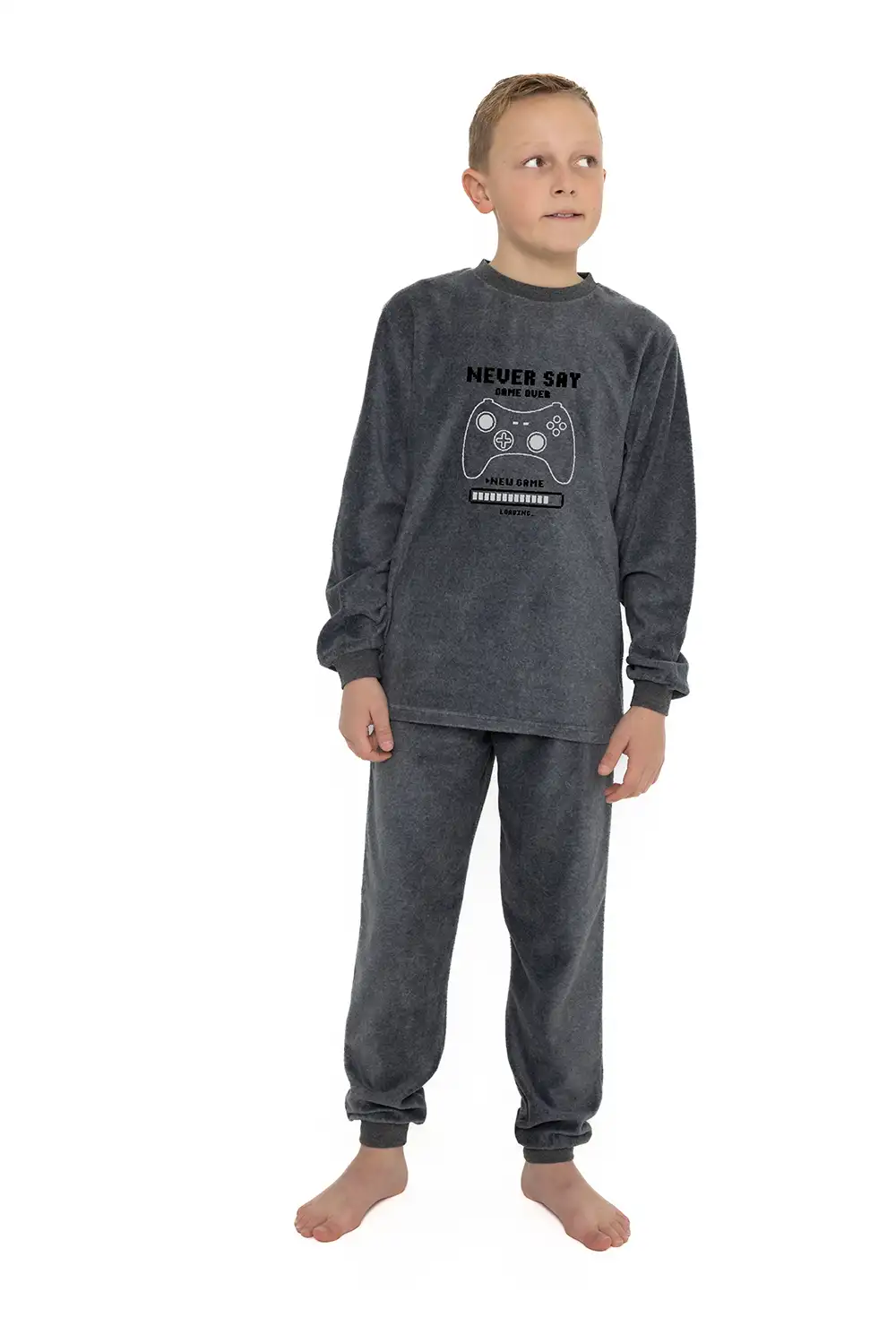 Outfitter fleece pyjama jongens "Game Over"