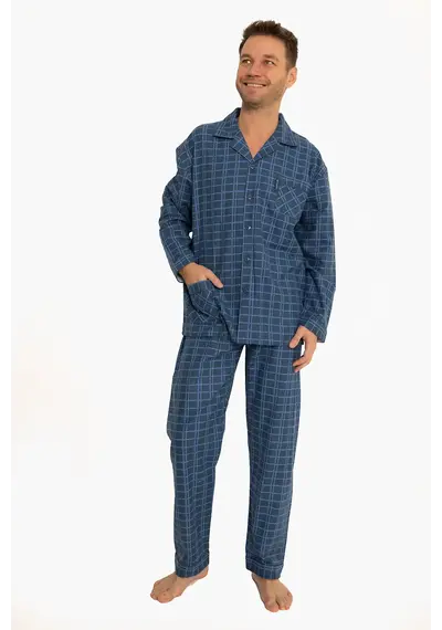 Outfitter flanellen heren pyjama - Ruit Outfitter flanellen heren pyjama - Ruit