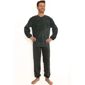 Outfitter Fleece heren pyjama  - Squares-  Warme winter mannen pyjama - Copy Outfitter Fleece heren pyjama  - Squares-  Warme winter mannen pyjama - Copy