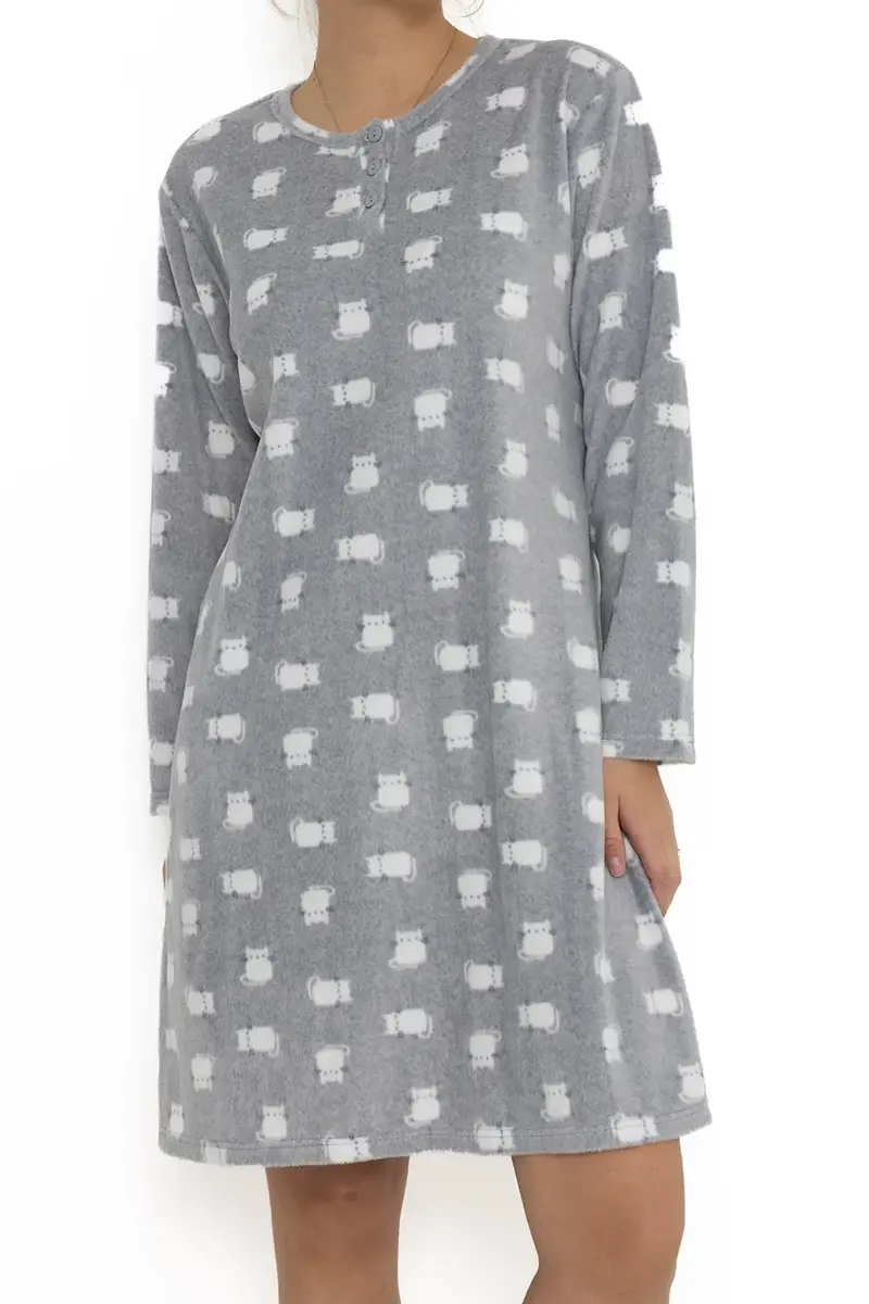 Cocodream Fleece nachthemd dames - Cats - Warme winter nachtjapon - Copy Cocodream Fleece nachthemd dames - Cats - Warme winter nachtjapon - Copy