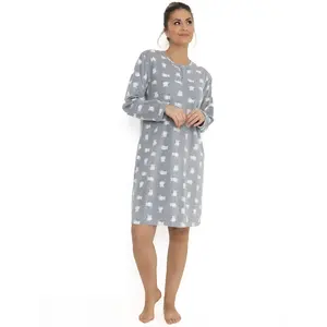 Cocodream Fleece nachthemd dames - Cats - Warme winter nachtjapon - Copy Cocodream Fleece nachthemd dames - Cats - Warme winter nachtjapon - Copy