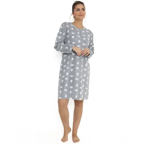 Cocodream Fleece nachthemd dames - Cats Cocodream Fleece nachthemd dames - Cats