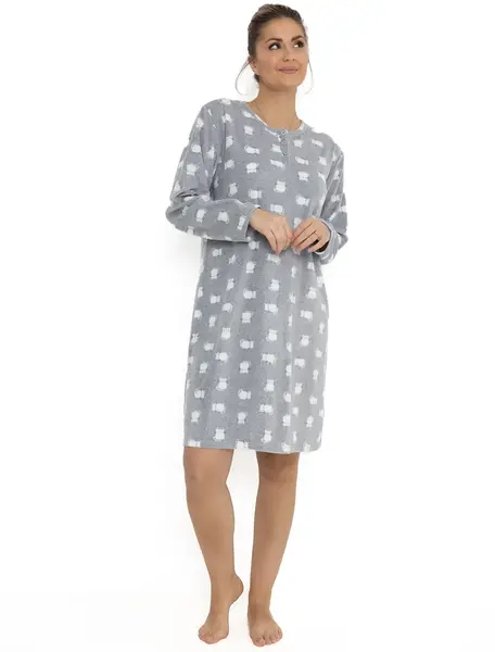 Cocodream Fleece nachthemd dames - Cats - Warme winter nachtjapon - Copy