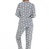 Cocodream fleece pyjama dames - Cats - Warme winter pyjama