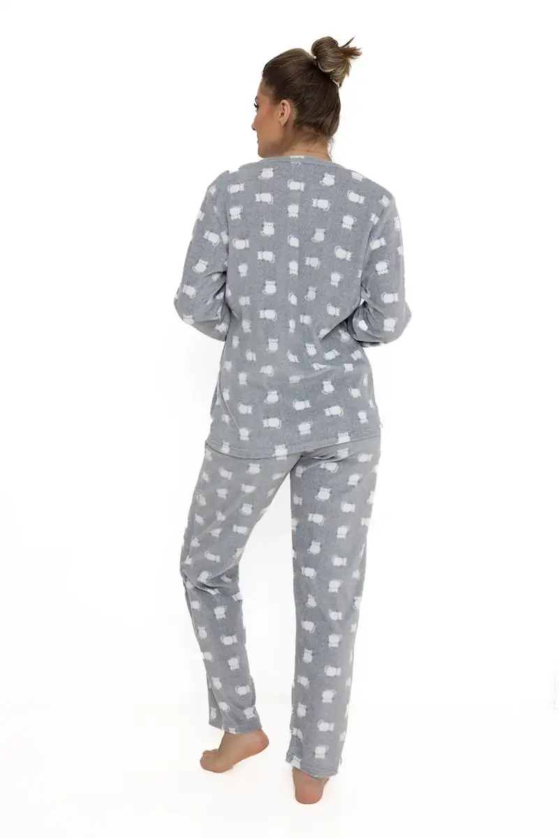 Cocodream fleece pyjama dames - Cats - Warme winter pyjama Cocodream fleece pyjama dames - Cats - Warme winter pyjama