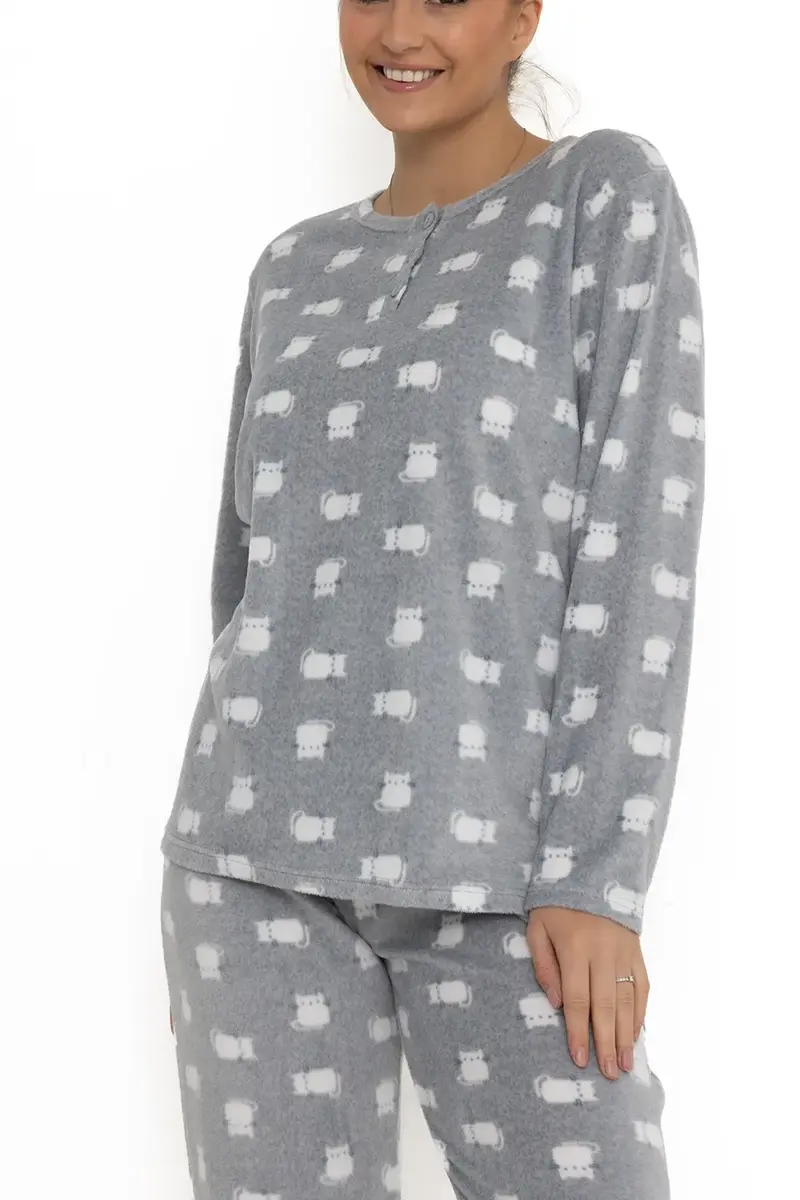 Cocodream fleece pyjama dames - Cats - Warme winter pyjama Cocodream fleece pyjama dames - Cats - Warme winter pyjama