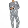 Cocodream fleece pyjama dames - Cats - Warme winter pyjama