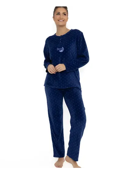 Cocodream fleece pyjama dames - Dots Cocodream fleece pyjama dames - Dots