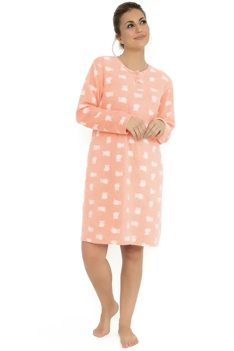 Cocodream Fleece nachthemd dames - Cats - Warme winter nachtjapon - Copy Cocodream Fleece nachthemd dames - Cats - Warme winter nachtjapon - Copy