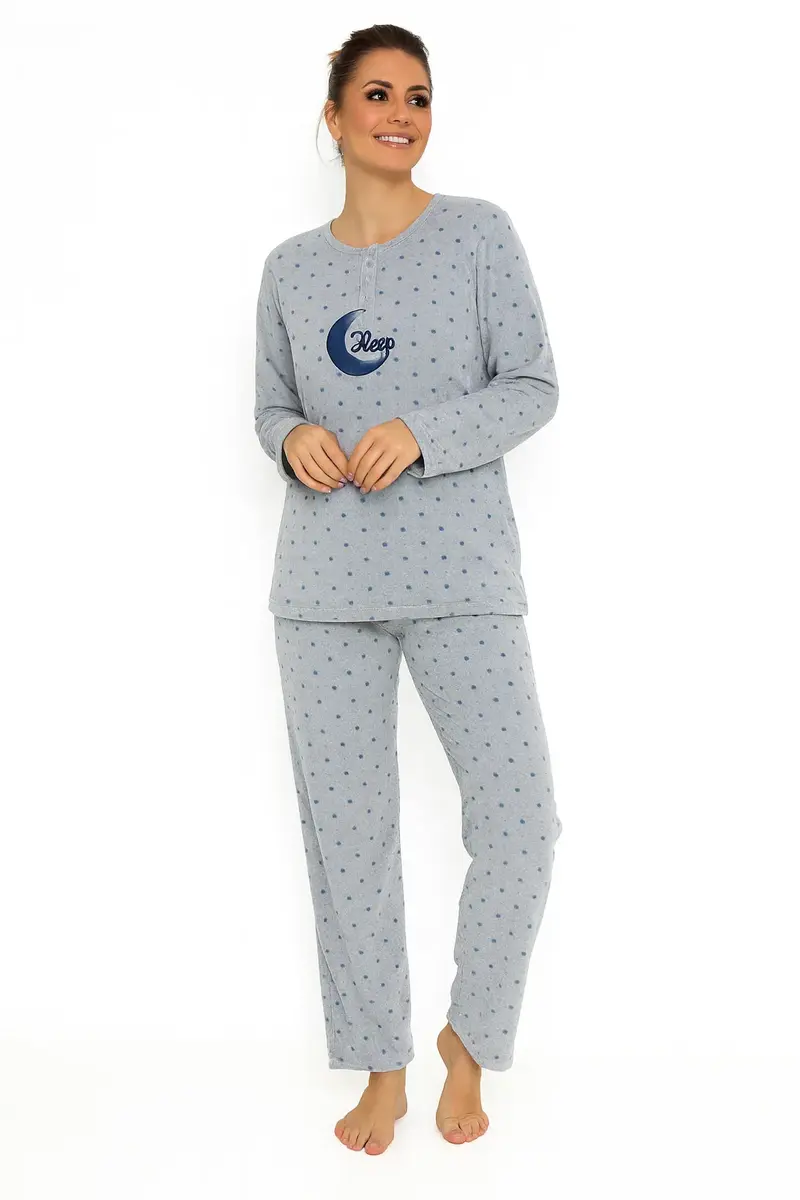 Cocodream fleece pyjama dames - Dots - Warme winter pyjama Cocodream fleece pyjama dames - Dots - Warme winter pyjama