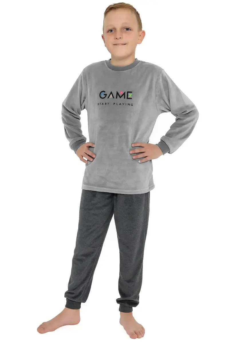 Outfitter velours jongens pyjama - Game time