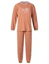 Lunatex dikke tricot dames pyjama - Lange mouwen - Heart
