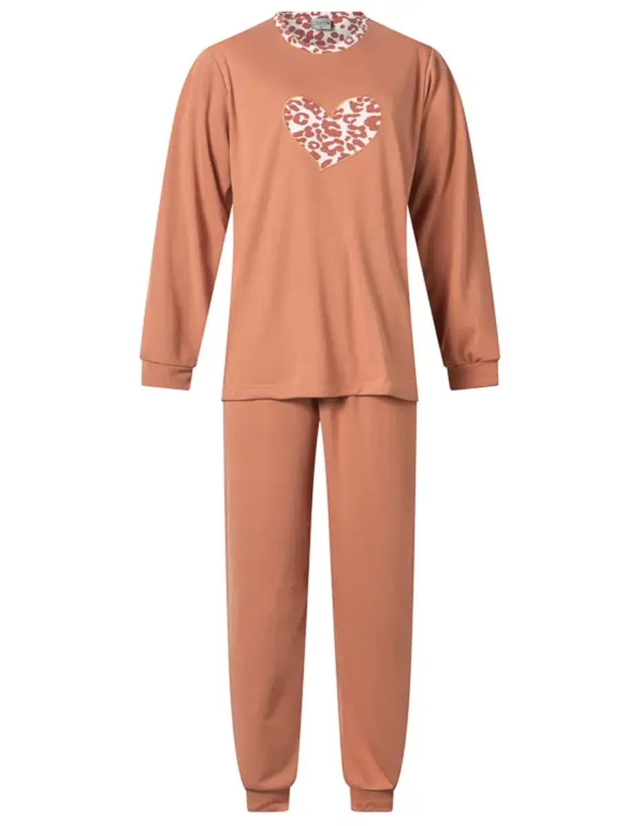 Lunatex dikke tricot dames pyjama - Lange mouwen - Heart Lunatex dikke tricot dames pyjama - Lange mouwen - Heart