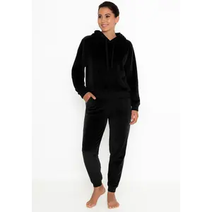 Apollo dames huispak Fleece - Lounge set dames - Vrouwen warm pyjama pak - loungewear dames