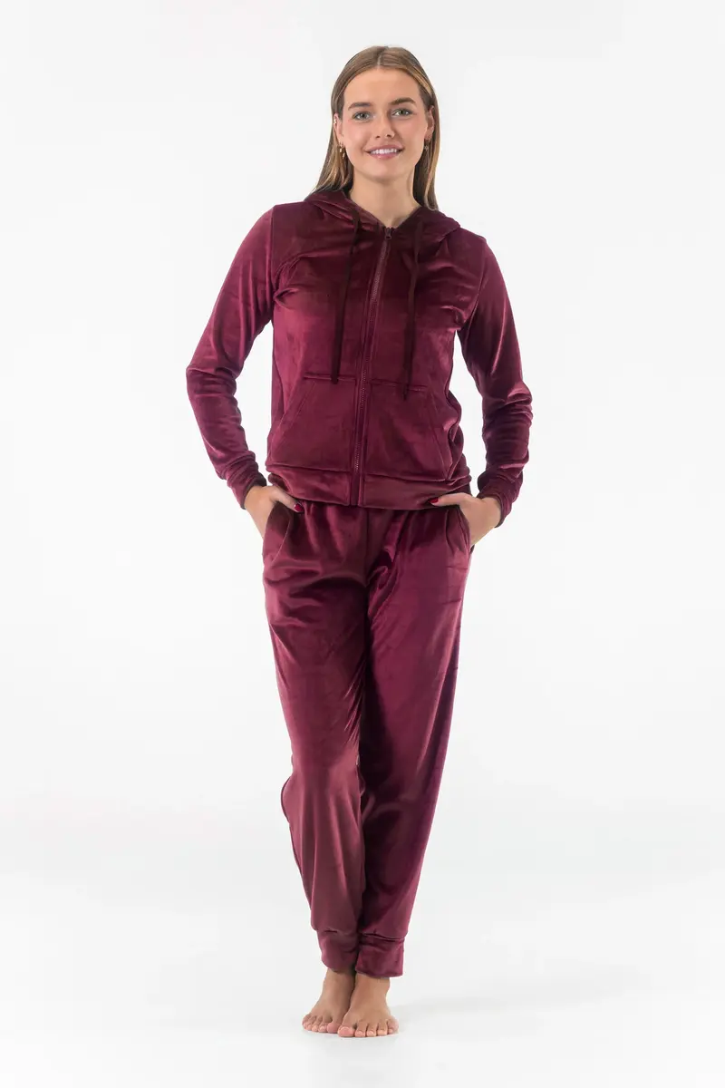 Gaubert dames huispak Fleece - Loungeset - Vrouwen warm pyjama pak - loungewear dames