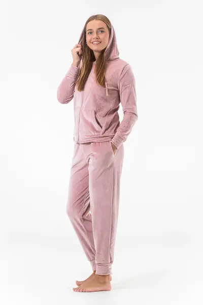 Gaubert dames huispak Fleece - Loungeset  - Vrouwen warm pyjama pak - loungewear dames