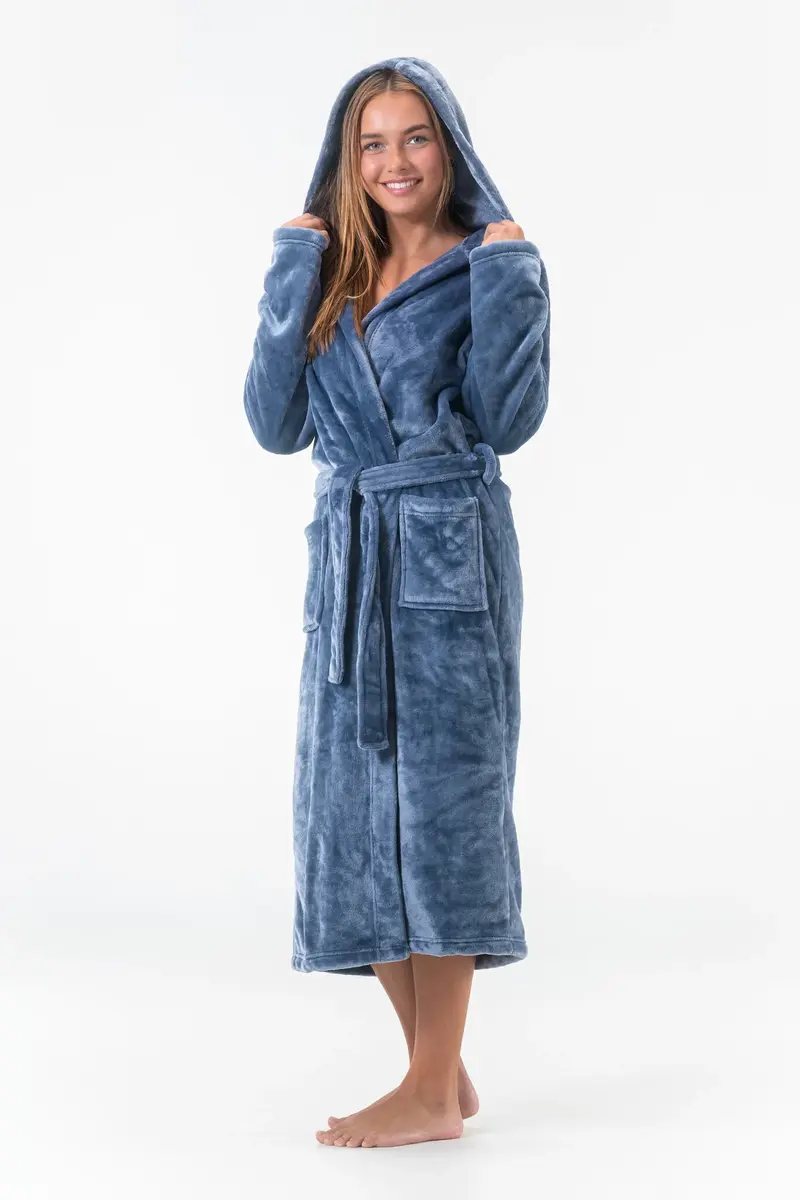 Gaubert lange dames badjas fleece - Capuchon - Warme winter ochtendjas - Badjassen dames - Copy - Copy Gaubert lange dames badjas fleece - Capuchon - Warme winter ochtendjas - Badjassen dames - Copy - Copy