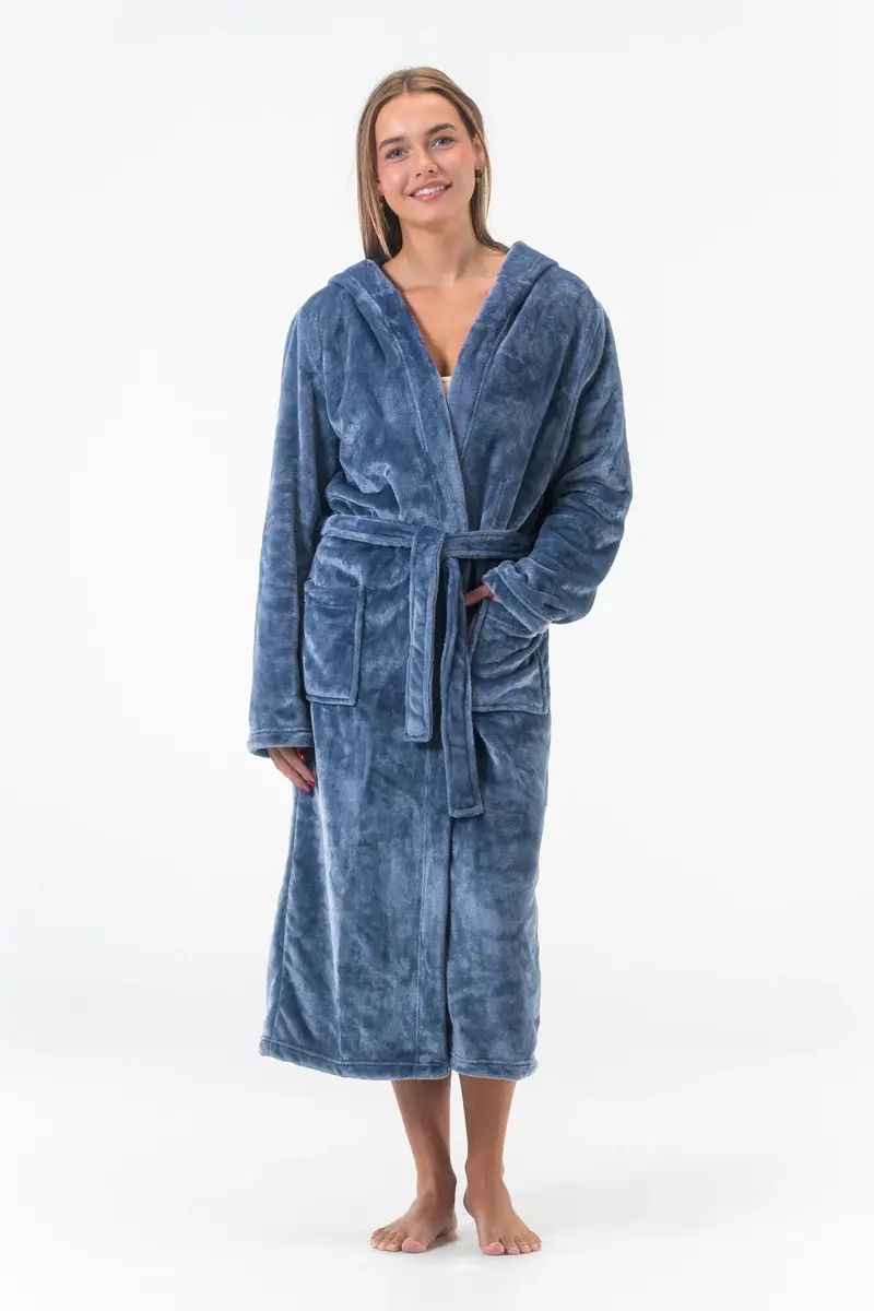 Gaubert lange dames badjas fleece - Capuchon - Warme winter ochtendjas - Badjassen dames - Copy - Copy Gaubert lange dames badjas fleece - Capuchon - Warme winter ochtendjas - Badjassen dames - Copy - Copy