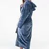 Gaubert lange dames badjas fleece - Capuchon - Warme winter ochtendjas - Badjassen dames - Copy - Copy