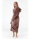 Gaubert lange dames badjas fleece - Capuchon - Warme winter ochtendjas - Badjassen dames - Copy - Copy