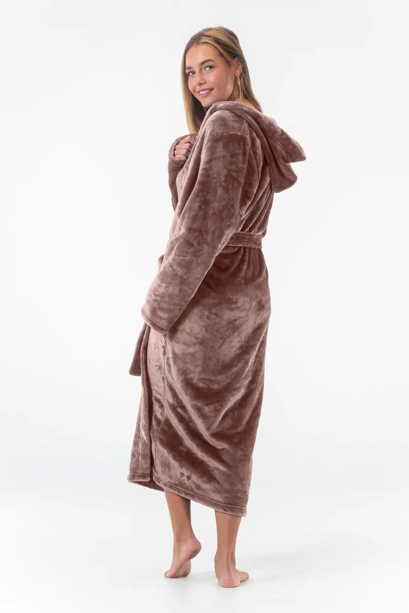 Gaubert lange dames badjas fleece - Capuchon - Warme winter ochtendjas - Badjassen dames - Copy - Copy Gaubert lange dames badjas fleece - Capuchon - Warme winter ochtendjas - Badjassen dames - Copy - Copy
