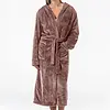 Gaubert lange dames badjas fleece - Capuchon - Warme winter ochtendjas - Badjassen dames - Copy - Copy