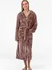Gaubert lange dames badjas fleece - Capuchon - Warme winter ochtendjas - Badjassen dames - Copy - Copy