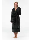 Gaubert lange dames badjas fleece - Capuchon - Warme winter ochtendjas - Badjassen dames - Copy - Copy