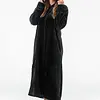 Gaubert lange fleece badjas met rits - Warme winter ochtendjas - Badjassen dames