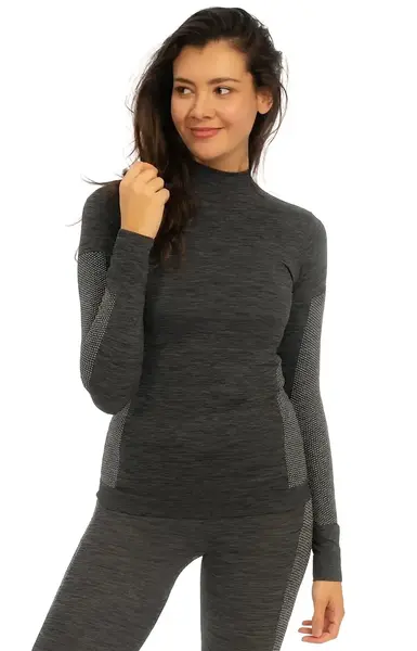 Heatkeeper Thermo ondergoed dames lange mouw - Techno - Warm Thermo shirt hoge hals