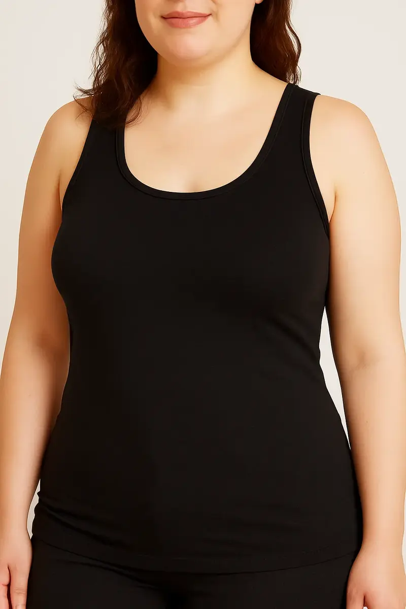 Beeren dames Comfort XL hemd - Grote maten - Dames singlet - wit, zwart