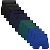 Bamboo Basics 12-pak heren boxers - Rico - Multipack bamboe heren boxershorts - Voordeelverpakking onderbroeken - Herenondergoed