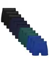 Bamboo Basics 12-pak heren boxers - Rico - Multipack bamboe heren boxershorts - Voordeelverpakking onderbroeken - Herenondergoed