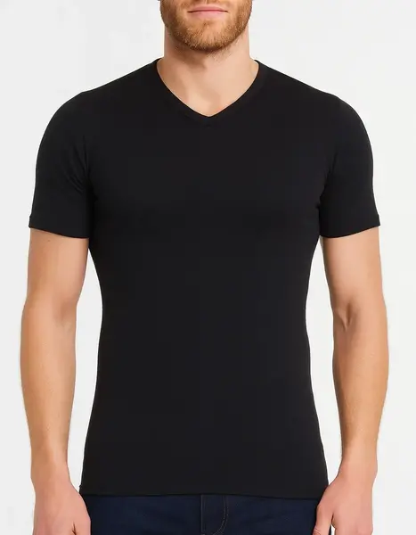 Ten Cate heren thermo shirt Korte mouw - V-hals - Warm ondershirt met korte mouwen