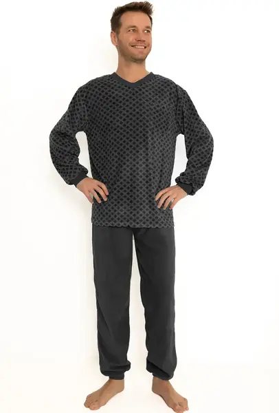 Outfitter Fleece heren pyjama  - Squares-  Warme winter mannen pyjama - Copy Outfitter Fleece heren pyjama  - Squares-  Warme winter mannen pyjama - Copy