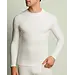 Ten Cate heren thermo shirt Lange mouw  - Warm ondershirt met ronde hoge hals mannen - Wit